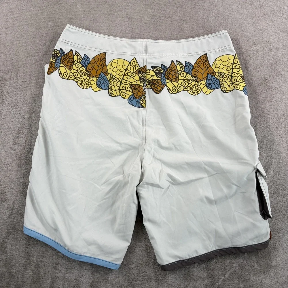 Vintage Ocean Pacific Op Swim Surf Board Shorts in Multi Floral Men 36 NWT